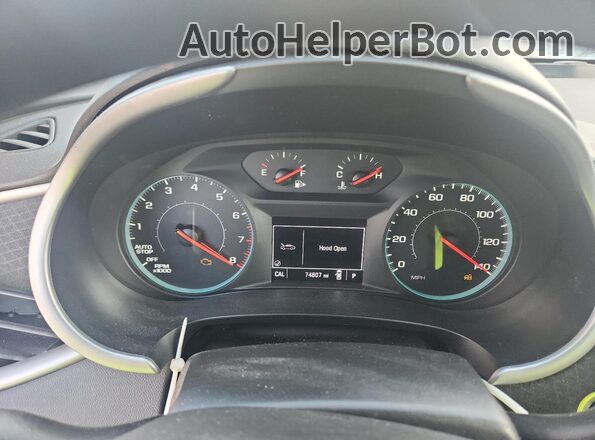 1G1ZD5ST5NF176300 2022 CHEVROLET MALIBU Серебряный Вид щитка приборов