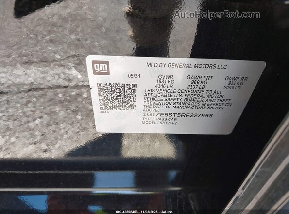 1G1ZE5ST5RF227958 2024 CHEVROLET MALIBU Black Շարժիչի բաժամունքի տեսք