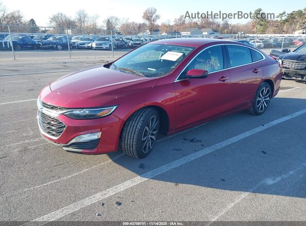 1G1ZG5ST7NF103629 2022 CHEVROLET MALIBU Red წინა მარცხენა ხედი სამი მეოთხედიდან
