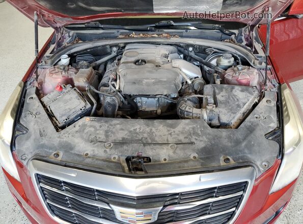 1G6AB5RX4G0107643 2016 CADILLAC ATS Red VIN კოდის სტიკერის ხედი
