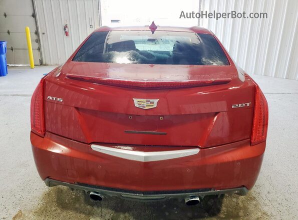 1G6AB5RX4G0107643 2016 CADILLAC ATS Red უკანა ხედი