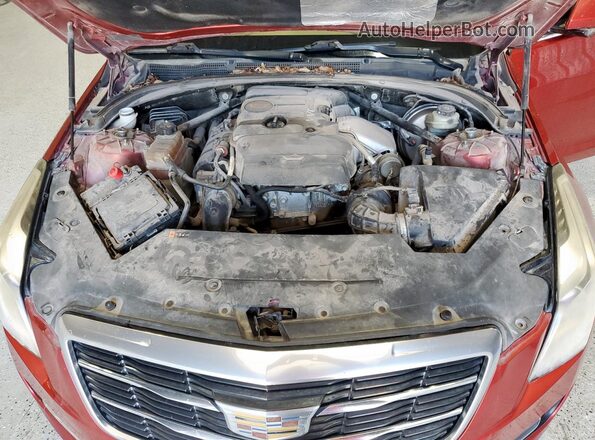 1G6AB5RX4G0107643 2016 CADILLAC ATS Red უკანა სალონის ხედი