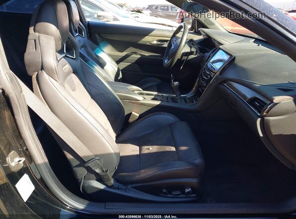 1G6AN1RY3G0136804 2016 CADILLAC ATS-V Black წინა სალონის ხედი
