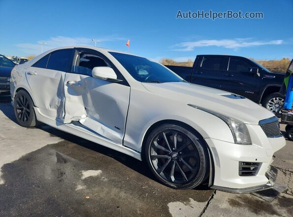 1G6AN5SY7G0147449 2016 CADILLAC ATS-V Белый Передняя правая четверть