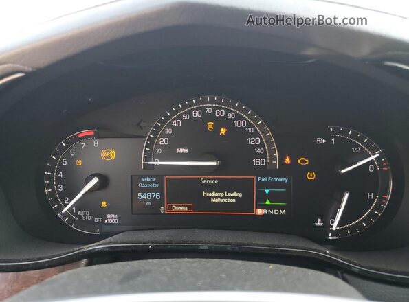 1G6AR5SX0K0102129 2019 CADILLAC CTS Black Instrument cluster view