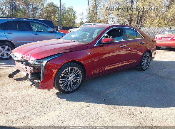 1G6DF5RK6R0122346 2024 CADILLAC CT4 Red Przód lewy