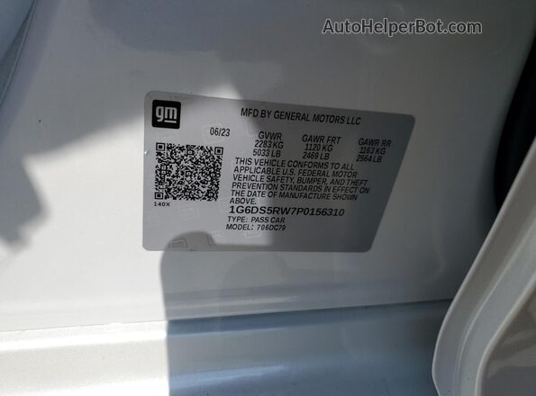 1G6DS5RW7P0156310 2023 CADILLAC CT5 Белый Вид подкапотного пространства