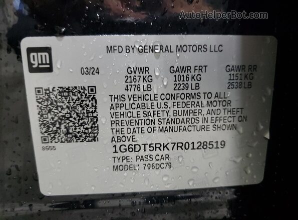 1G6DT5RK7R0128519 2024 CADILLAC CT5 Black Engine compartment view