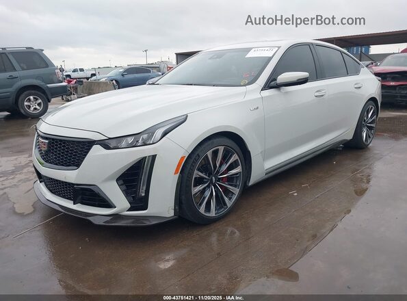 1G6DY5R60P0961922 2023 CADILLAC CT5 White Առջևի ձախ երեք քառորդ տեսարան