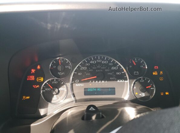 1GAZGPFP7R1263988 2024 CHEVROLET EXPRESS White Vista del cuadro de instrumentos