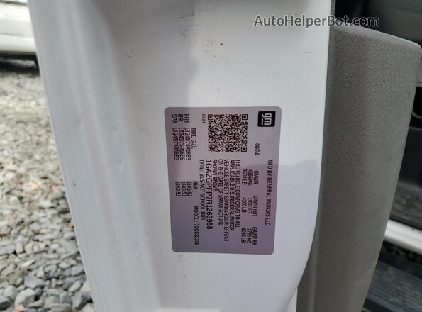 1GAZGPFP7R1263988 2024 CHEVROLET EXPRESS White Vista de la etiqueta del VIN