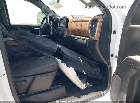 1GC1WLE71LF296450 2020 CHEVROLET SILVERADO Silver Вид салону спереду