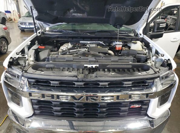 1GC4YNEY9NF159531 2022 CHEVROLET SILVERADO White Widok wnętrza z tyłu