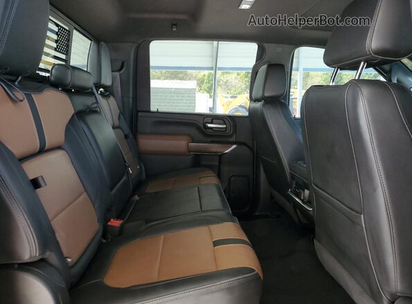 1GC4YVEY7NF149659 2022 CHEVROLET SILVERADO Black Widok tylnych siedzeń