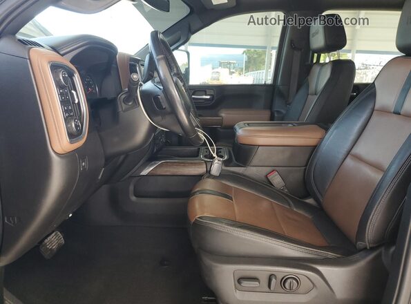1GC4YVEY7NF149659 2022 CHEVROLET SILVERADO Black Widok wnętrza z przodu