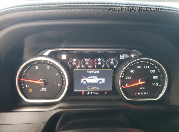 1GC4YVEY7NF149659 2022 CHEVROLET SILVERADO Black Widok zestawu wskaźników