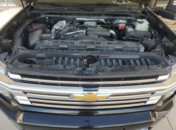 1GC4YVEY7NF149659 2022 CHEVROLET SILVERADO Black Widok wnętrza z tyłu