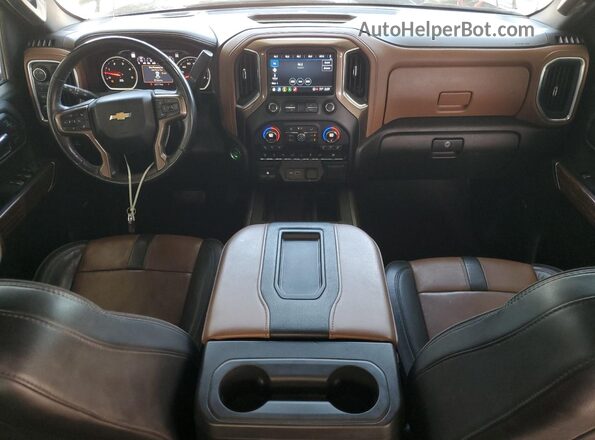 1GC4YVEY7NF149659 2022 CHEVROLET SILVERADO Black Widok deski rozdzielczej