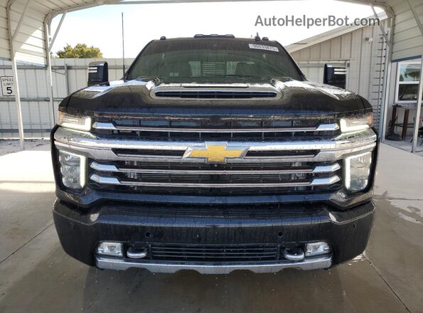 1GC4YVEY7NF149659 2022 CHEVROLET SILVERADO Black Widok z przodu