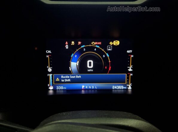 1GCGSBEC6P1261029 2023 CHEVROLET COLORADO Black Vista del cuadro de instrumentos