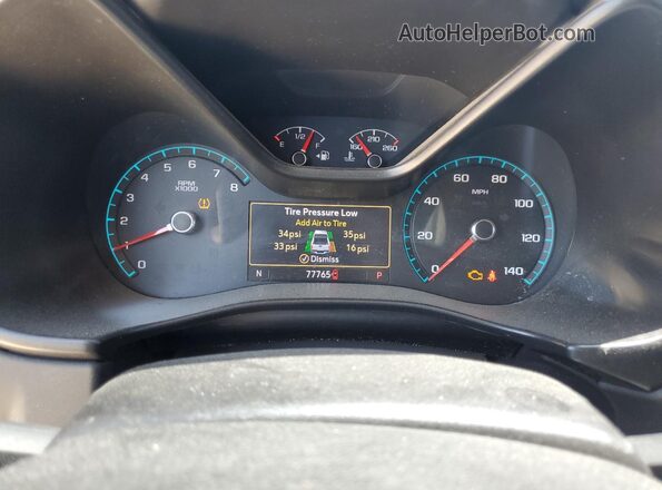 1GCGSCEN1L1215125 2020 CHEVROLET COLORADO White Vista del cuadro de instrumentos