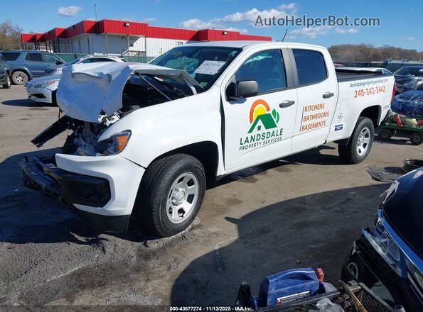 1GCGTBEN3M1156586 2021 CHEVROLET COLORADO White წინა მარცხენა ხედი სამი მეოთხედიდან