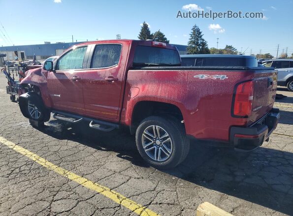 1GCGTBEN7N1105884 2022 CHEVROLET COLORADO Red Trasero izquierdo