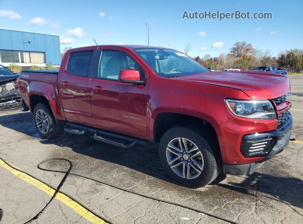 1GCGTBEN7N1105884 2022 CHEVROLET COLORADO Red Delantero derecho