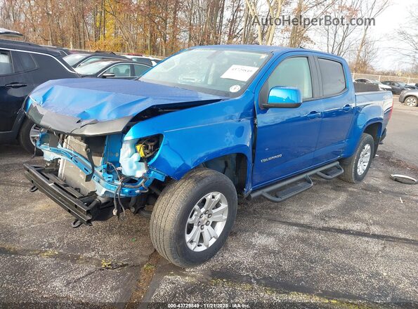 1GCGTCEN5N1145810 2022 CHEVROLET COLORADO Blue წინა მარცხენა ხედი სამი მეოთხედიდან