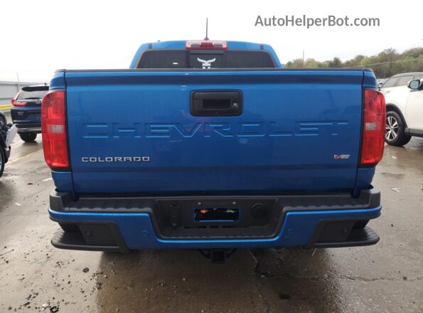 1GCGTDEN5N1323978 2022 CHEVROLET COLORADO Blue უკანა ხედი