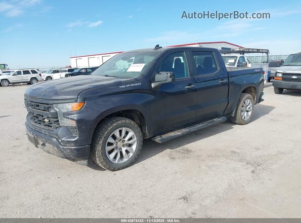 1GCPDBEK8NZ644955 2022 CHEVROLET SILVERADO Black წინა მარცხენა ხედი სამი მეოთხედიდან