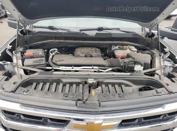 1GCPDDEKXNZ542150 2022 CHEVROLET SILVERADO Серебряный Вид задней части салона