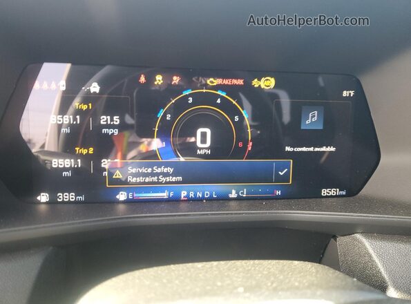1GCPSBEK0S1228155 2025 CHEVROLET COLORADO White Widok zestawu wskaźników
