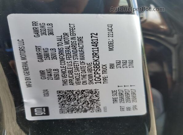 1GCPSBEK2R1148172 2024 CHEVROLET COLORADO Черный Вид подкапотного пространства