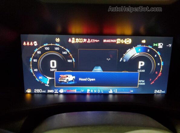 1GCPTBEK2S1225075 2025 CHEVROLET COLORADO White Widok zestawu wskaźników