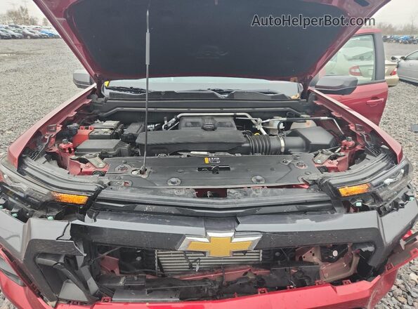 1GCPTCEK1R1168612 2024 CHEVROLET COLORADO Burgundy Սալոնի հետևի տեսք