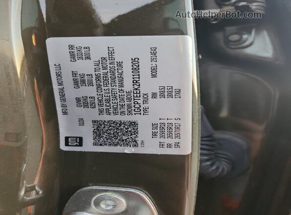 1GCPTEEK2R1108205 2024 CHEVROLET COLORADO Коричневый Вид подкапотного пространства