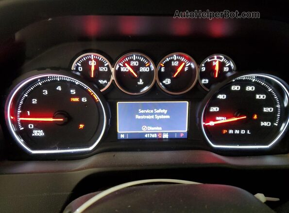 1GCPYFED4MZ414695 2021 CHEVROLET 1500 White Vista del cuadro de instrumentos