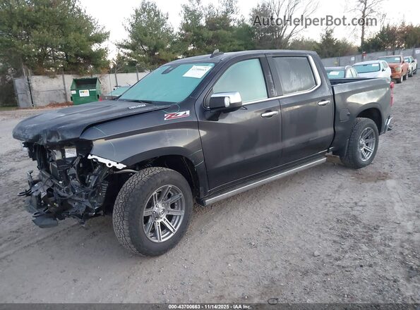1GCUDGET2NZ603732 2022 CHEVROLET SILVERADO Black Vista tres cuartos delantera izquierda