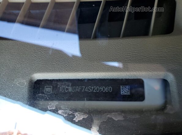 1GCWGAF74S1205060 2025 CHEVROLET EXPRESS Gray VIN კოდის სტიკერის ხედი