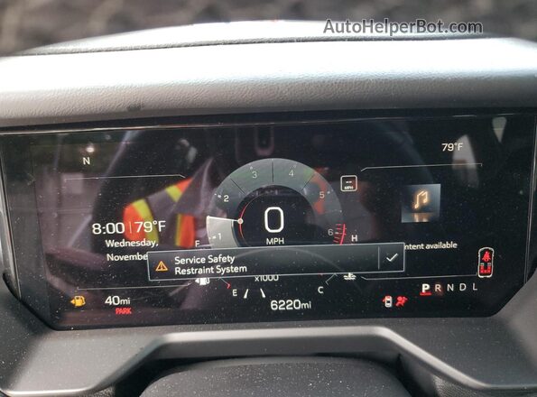 1GKENKRS0SJ263159 2025 GMC ACADIA White Widok zestawu wskaźników
