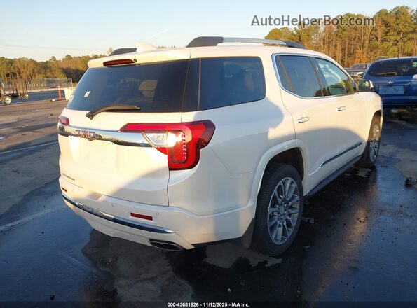 1GKKNPLS3MZ149072 2021 GMC ACADIA Белый Задняя правая четверть