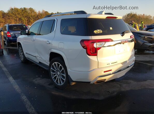 1GKKNPLS3MZ149072 2021 GMC ACADIA Белый Задняя левая четверть