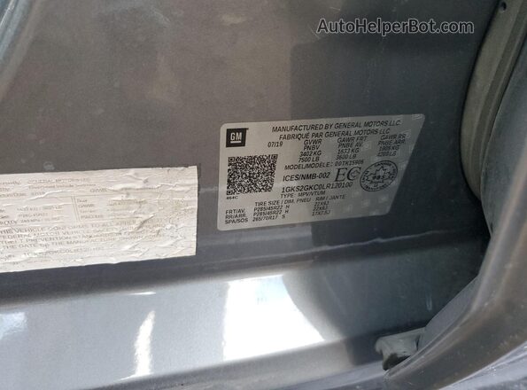 1GKS2GKC0LR120100 2020 GMC YUKON Gray Vista del compartimento del motor