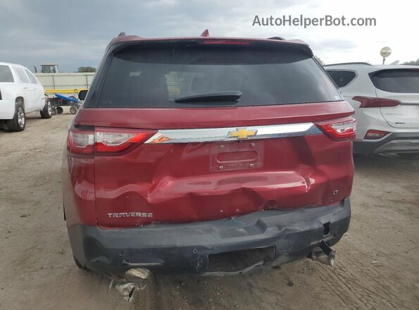 1GNERGKW2MJ183334 2021 CHEVROLET TRAVERSE Красный Вид сзади