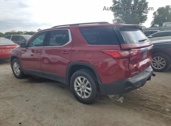 1GNERGKW2MJ183334 2021 CHEVROLET TRAVERSE Красный Задняя левая четверть