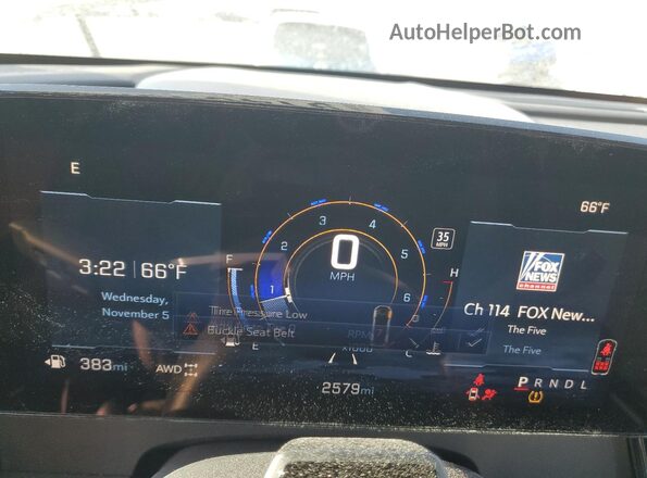 1GNEVGRS3SJ257534 2025 CHEVROLET TRAVERSE White Вид щитка приладів