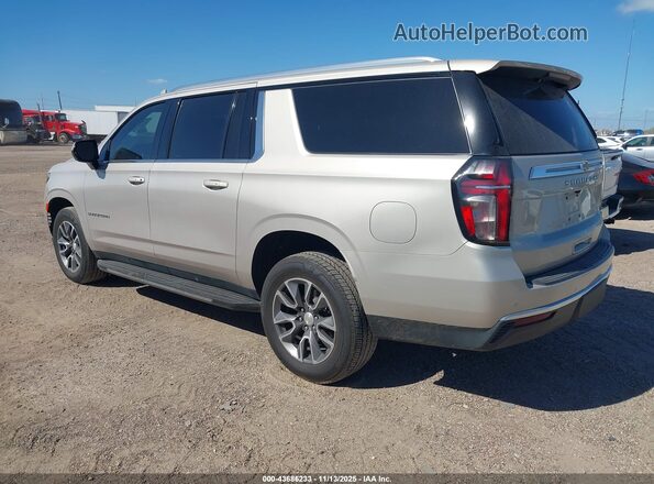 1GNSCCKD2MR473697 2021 CHEVROLET SUBURBAN Beige Հետևի ձախ