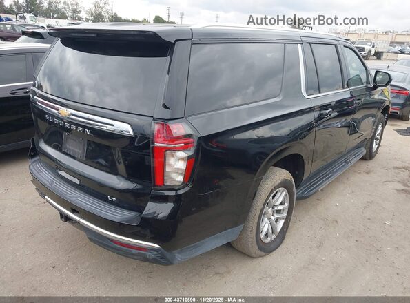 1GNSCCKD4MR280919 2021 CHEVROLET SUBURBAN Черный Задняя правая четверть