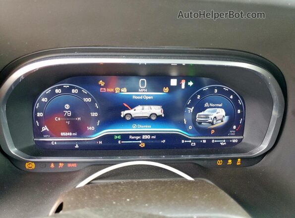 1GNSCCKD9PR320805 2023 CHEVROLET SUBURBAN Gray Vista del cuadro de instrumentos